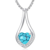 Sterling Silver 18K Yellow/White Gold Plated Forever Love Heart Infinity Pendant Necklace