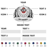 Sterling Silver Personalized  Class Ring for Class of 2026