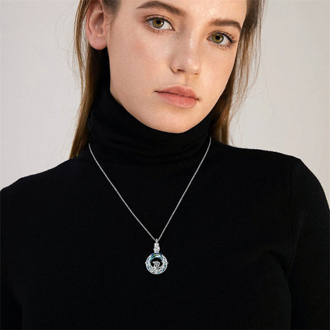 Urn Necklace for Ashes Sterling Silver Constellation Pendant Necklace with Crystal w/Funnel Filler Cremation Jewelry for Women