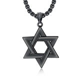 Star of David Necklace Sterling Silver Jewish Necklace for Men