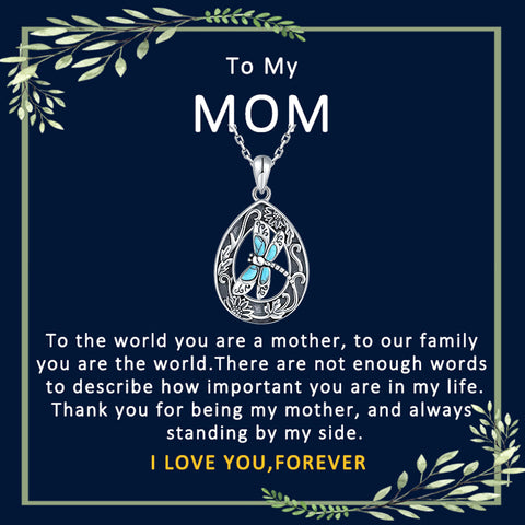 Sterling Silver Oxidation Turquoise Dragonfly Sunflower Pendant Necklace