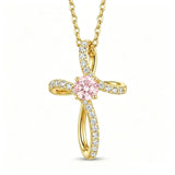 14K Gold Plated Cross Pendant Necklace for Women Faith Jewelry for Anniversary Christmas  Birthday Mother's Day