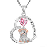 Sterling Silver 12 Month Birthstone Yorkshire Pendant Necklace