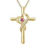 14K Gold Plated Cross Pendant Necklace for Women Faith Jewelry for Anniversary Christmas  Birthday Mother's Day