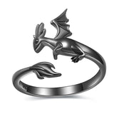925 Sterling Silver Dragon Rings for Women Cute Open Adjustable  Ring Jewelry,Wrap Thumb Dragon Ring Christmas Gift for Girls