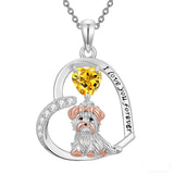 Sterling Silver 12 Month Birthstone Yorkshire Pendant Necklace