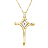 Mustard Seed Cross Necklace 925 Sterling Silver Pendant Necklace Religious Necklace Christian Jewelry Gift for Women