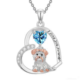 Sterling Silver 12 Month Birthstone Yorkshire Pendant Necklace