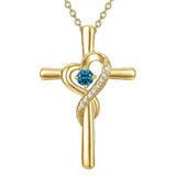 14K Gold Plated Cross Pendant Necklace for Women Faith Jewelry for Anniversary Christmas  Birthday Mother's Day