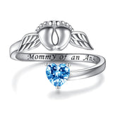 Sterling Silver Miscarriage Ring Mother Loss of Pregnancy Rings Infant Loss Jewelry Memorial Losing Child for Women Mom