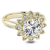 Sterling Silver Personalized Engraved Moissanite Engagement Wedding Ring