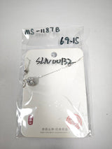 925 Sterling Silver Elegant Solitaire Moissanite Necklace With Halo Accent