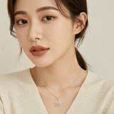 925 Sterling Silver Elegant Silver Heart Pendant Necklace With Intricate Filigree Design And Dangling Beads