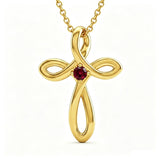 14K Gold Plated Cross Pendant Necklace for Women Faith Jewelry for Anniversary Christmas  Birthday Mother's Day