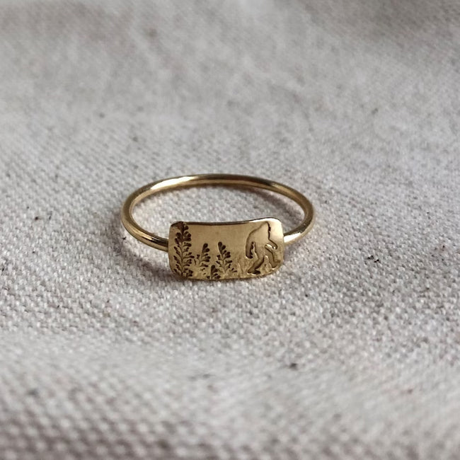 Sterling Silver Bigfoot Ring Animal Ring Gift Ring