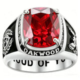 Copper Sterling Silver Custom Birthstone Engraved 2026 Class Ring