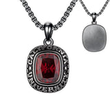 Sterling Silver Oval Personalized Birthstone & Engraved Class Graduation Pendant Necklace