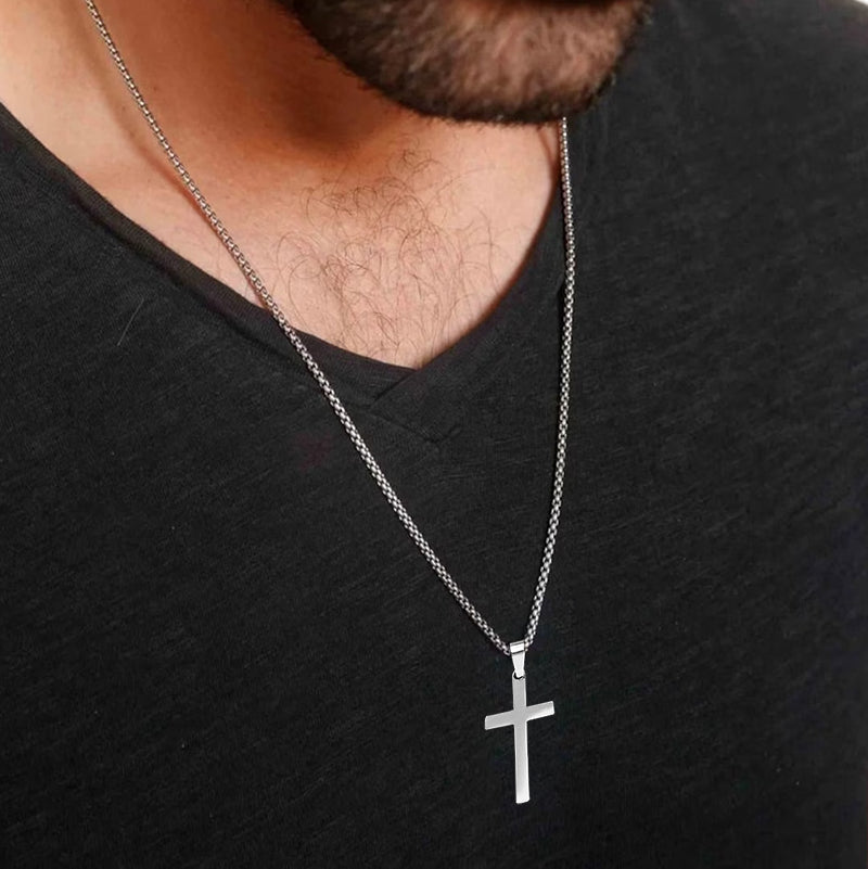 Cross Necklace Pendant Necklace for Men– romanticwork