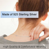 3 Pcs 925 Sterling Silver Necklace Extender Sterling Silver Chain Extenders for Necklaces Bracelet Extender