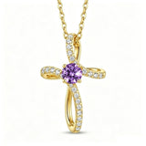 14K Gold Plated Cross Pendant Necklace for Women Faith Jewelry for Anniversary Christmas  Birthday Mother's Day
