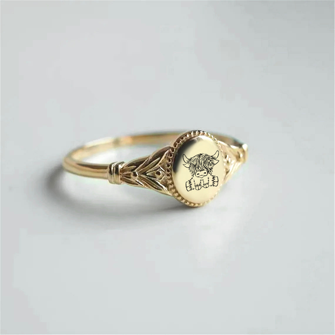 Charm D Mucca 3D Smaltato n Argento Sterlng .925 Clck On Amore La