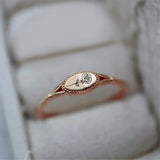Sterling Silver Personalized  Birth Flower Ring for Women Birthday Mother's Day Christmas Gifts