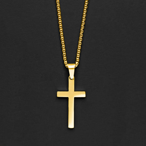 Men's Silver Cross Necklace Gifts for Him Cross for Men Crosses Gift for Bro Son Bff