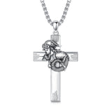 Sterling Silver 12 Constellation Cross Pendant Necklace