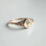 Sterling Silver Custom  Birth Flower Ring for Women Birthday Mother's Day Christmas Gifts