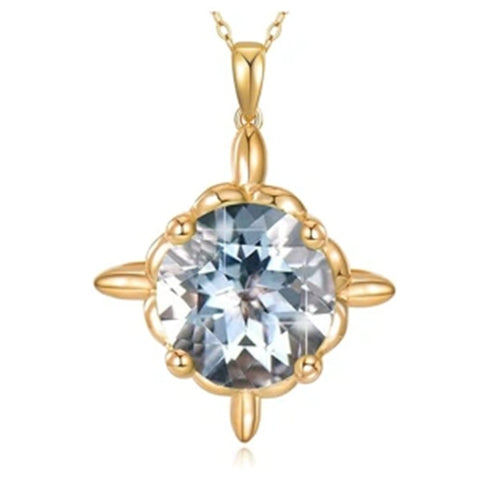 14K Gold Birthstone Pendant Necklaces