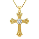 14K Gold Plated  Birthstone Cross Necklace  Pendant Necklace Mother's Day Birthday Gifts for Women