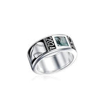 Sterling Silver Fully Personalized High School College Class Ring