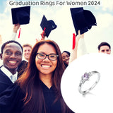 Sterling Silver Personalized Engraved Graduation Ring