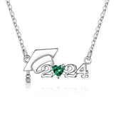 Sterling Sliver  Class of 2024 Graduation Pendant Necklace