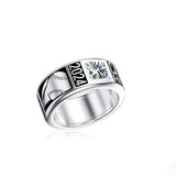 Sterling Silver Fully Personalized High School College Class Ring