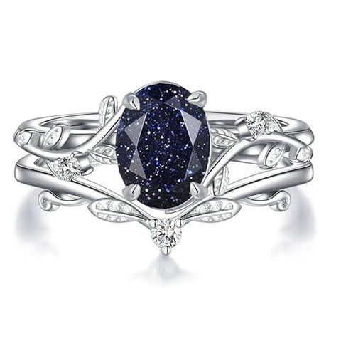 Sterling Silver Pear Oval Kite Heart Hexagon Emerald Coffin Cut Gemstone Engagement Promise Ring Set