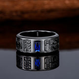 Personalied 2024 Mens Class Ring 925 Sterling Sliver Graduation Ring High School Rings for Men Birthstone College Ring