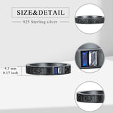 Personalied 2024 Mens Class Ring 925 Sterling Sliver Graduation Ring High School Rings for Men Birthstone College Ring