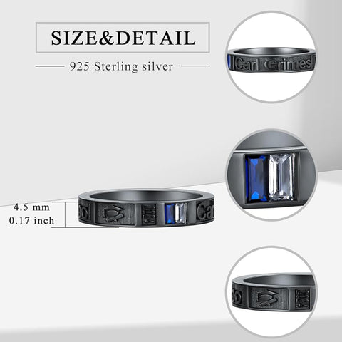 Personalied 2025 Mens Class Ring 925 Sterling Sliver Graduation Ring High School Rings for Men Birthstone College Ring