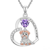 Sterling Silver 12 Month Birthstone Yorkshire Pendant Necklace