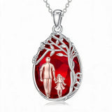 Sterling Silver Crystal Father Daughter Pendant Necklace from Dad  I Love You Forever Jewelry