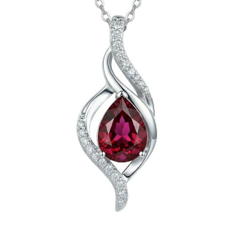 14K Gold Plated 12 Month Birthstone Infinity Twisted Pendant Necklace Mother's Day Christmas Anniversary Birthday Gift