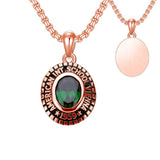 Sterling Silver Oval Personalized  Class Pendant Necklace Graduation Gift