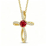 14K Gold Plated Cross Pendant Necklace for Women Faith Jewelry for Anniversary Christmas  Birthday Mother's Day