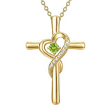 14K Gold Plated Cross Pendant Necklace for Women Faith Jewelry for Anniversary Christmas  Birthday Mother's Day