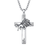 Sterling Silver 12 Constellation Cross Pendant Necklace