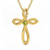 14K Gold Plated Cross Pendant Necklace for Women Faith Jewelry for Anniversary Christmas  Birthday Mother's Day