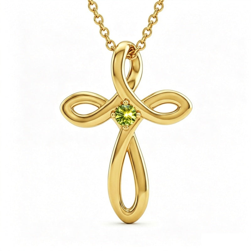 14K Gold Plated Cross Pendant Necklace for Women Faith Jewelry for Anniversary Christmas  Birthday Mother's Day