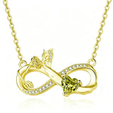 14K Gold Plated Birthstone Butterfly Necklace for Women Ideal Gift for Anniversary Christmas Birthday