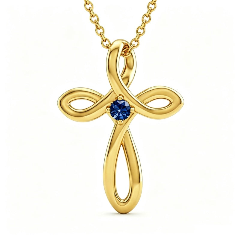 14K Gold Plated Cross Pendant Necklace for Women Faith Jewelry for Anniversary Christmas  Birthday Mother's Day
